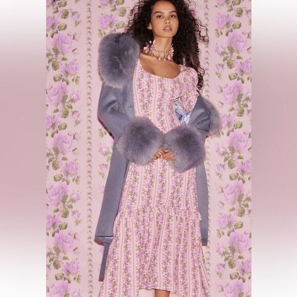 Havilina Wool Coat, Blue - Picture 5 of 12